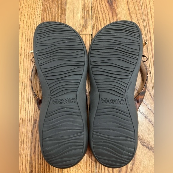 Vionic Bella ll Tortoise Orthoheel Arch Support Comfort Slip on Sandals - Picture 4 of 6